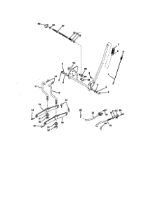 Mower Lift parts for Craftsman Front-Engine Lawn Tractor 917258331 from AppliancePartsPros.com