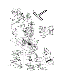 Mower Deck parts for Craftsman Front-Engine Lawn Tractor 917258331 from AppliancePartsPros.com