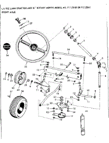 10E Lawn Tractor And 36 In Rotary Mower / Front Axle parts for Craftsman Front-Engine Lawn Tractor 91725841 from AppliancePartsPros.com