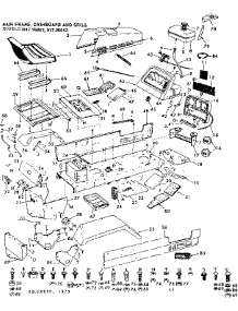 10E Lawn Tractor & Rotary Mower / Main Frame,Dashboard & Grill parts for Craftsman Front-Engine Lawn Tractor 91725842 from AppliancePartsPros.com