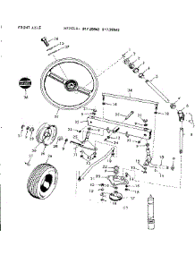 10E Lawn Tractor & Rotary Mower / Front Axle parts for Craftsman Front-Engine Lawn Tractor 91725842 from AppliancePartsPros.com