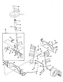 Steering Assembly parts for Craftsman Front-Engine Lawn Tractor 917258450 from AppliancePartsPros.com