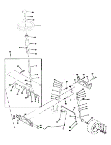 Steering Assembly parts for Craftsman Front-Engine Lawn Tractor 917258451 from AppliancePartsPros.com