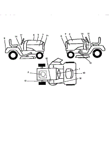Decals parts for Craftsman Front-Engine Lawn Tractor 917258451 from AppliancePartsPros.com