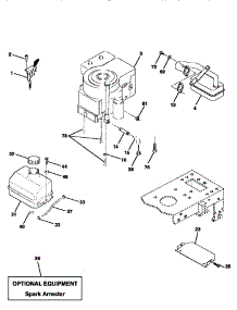 Engine parts for Craftsman Front-Engine Lawn Tractor 917258451 from AppliancePartsPros.com