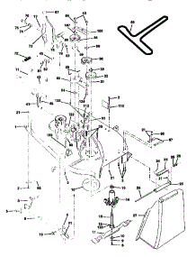 Mower parts for Craftsman Front-Engine Lawn Tractor 917258451 from AppliancePartsPros.com