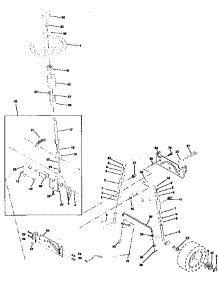 Steering Assembly parts for Craftsman Front-Engine Lawn Tractor 917258452 from AppliancePartsPros.com