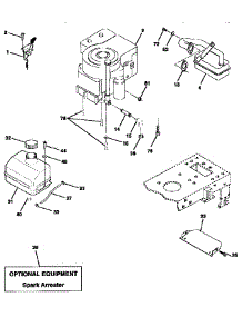 Engine parts for Craftsman Front-Engine Lawn Tractor 917258452 from AppliancePartsPros.com