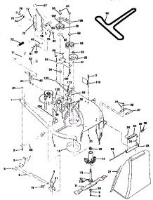 Mower parts for Craftsman Front-Engine Lawn Tractor 917258452 from AppliancePartsPros.com