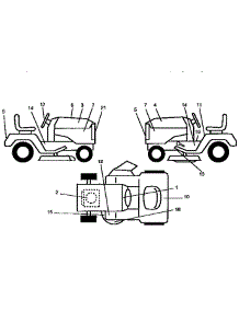 Decals parts for Craftsman Front-Engine Lawn Tractor 917258452 from AppliancePartsPros.com