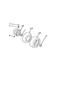 Wheels And Tires parts for Craftsman Front-Engine Lawn Tractor 917258452 from AppliancePartsPros.com