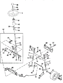 Steering Assembly parts for Craftsman Front-Engine Lawn Tractor 917258470 from AppliancePartsPros.com