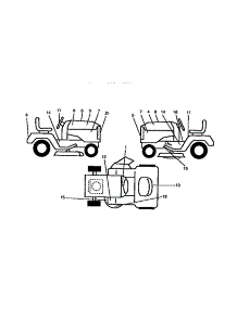 Decals parts for Craftsman Front-Engine Lawn Tractor 917258470 from AppliancePartsPros.com