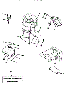 Engine parts for Craftsman Front-Engine Lawn Tractor 917258470 from AppliancePartsPros.com