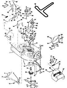 Mower parts for Craftsman Front-Engine Lawn Tractor 917258471 from AppliancePartsPros.com