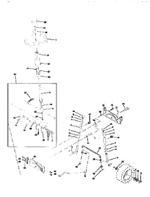 Steering Assembly parts for Craftsman Front-Engine Lawn Tractor 917258472 from AppliancePartsPros.com