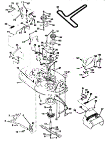 Mower parts for Craftsman Front-Engine Lawn Tractor 917258472 from AppliancePartsPros.com