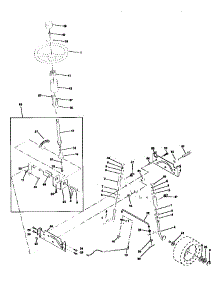 Steering Assembly parts for Craftsman Front-Engine Lawn Tractor 917258473 from AppliancePartsPros.com