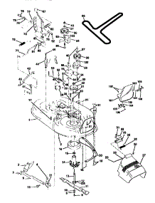 Mower parts for Craftsman Front-Engine Lawn Tractor 917258473 from AppliancePartsPros.com