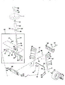 Steering Assembly parts for Craftsman Front-Engine Lawn Tractor 917258480 from AppliancePartsPros.com