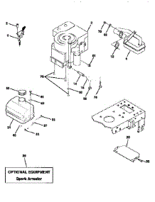 Engine parts for Craftsman Front-Engine Lawn Tractor 917258480 from AppliancePartsPros.com