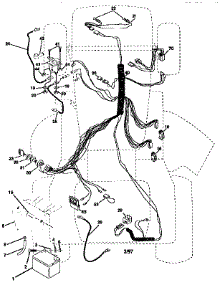 Electrical parts for Craftsman Front-Engine Lawn Tractor 917258481 from AppliancePartsPros.com