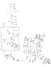 Steering Assembly parts for Craftsman Front-Engine Lawn Tractor 917258482 from AppliancePartsPros.com