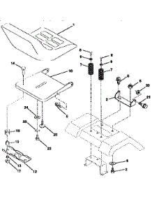 Seat Assembly parts for Craftsman Front-Engine Lawn Tractor 917258482 from AppliancePartsPros.com