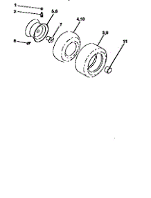 Wheels And Tires parts for Craftsman Front-Engine Lawn Tractor 917258482 from AppliancePartsPros.com