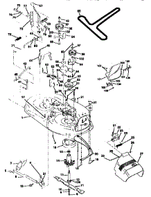 Mower parts for Craftsman Front-Engine Lawn Tractor 917258482 from AppliancePartsPros.com