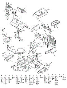 Chassis And Enclosures parts for Craftsman Front-Engine Lawn Tractor 917258491 from AppliancePartsPros.com