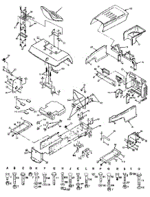 Chassis And Enclosures parts for Craftsman Front-Engine Lawn Tractor 917258492 from AppliancePartsPros.com