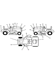 Decals parts for Craftsman Front-Engine Lawn Tractor 917258492 from AppliancePartsPros.com
