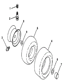 Wheels & Tires parts for Craftsman Front-Engine Lawn Tractor 917258492 from AppliancePartsPros.com