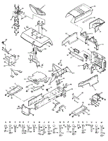 Chassis And Enclosures parts for Craftsman Front-Engine Lawn Tractor 917258493 from AppliancePartsPros.com