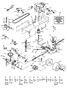 Drive parts for Craftsman Front-Engine Lawn Tractor 917258493 from AppliancePartsPros.com