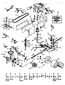 Drive parts for Craftsman Front-Engine Lawn Tractor 917258494 from AppliancePartsPros.com