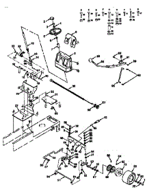 Steering Assembly parts for Craftsman Front-Engine Lawn Tractor 917258494 from AppliancePartsPros.com