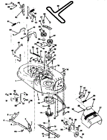 Mower Deck parts for Craftsman Front-Engine Lawn Tractor 917258494 from AppliancePartsPros.com