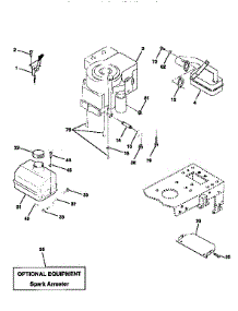Engine parts for Craftsman Front-Engine Lawn Tractor 917258500 from AppliancePartsPros.com