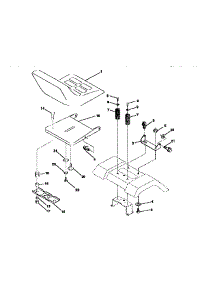 Seat Assembly parts for Craftsman Front-Engine Lawn Tractor 917258500 from AppliancePartsPros.com