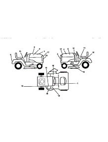 Decals parts for Craftsman Front-Engine Lawn Tractor 917258500 from AppliancePartsPros.com