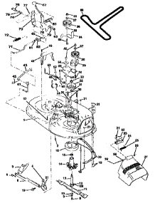 Mower parts for Craftsman Front-Engine Lawn Tractor 917258500 from AppliancePartsPros.com
