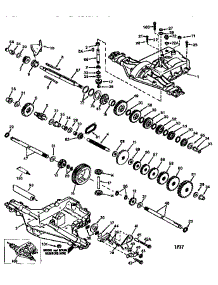 Transaxle P930-055A (71 / 143) parts for Craftsman Front-Engine Lawn Tractor 917258501 from AppliancePartsPros.com