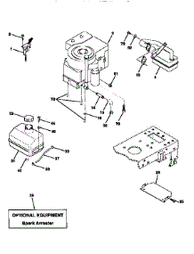 Engine parts for Craftsman Front-Engine Lawn Tractor 917258501 from AppliancePartsPros.com