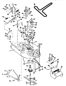 Mower parts for Craftsman Front-Engine Lawn Tractor 917258501 from AppliancePartsPros.com