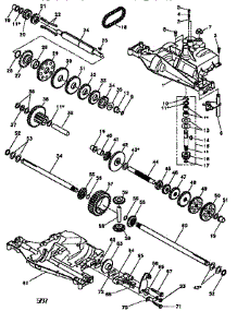 Dana Transaxle D4360-79 parts for Craftsman Front-Engine Lawn Tractor 917258502 from AppliancePartsPros.com