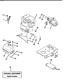 Engine parts for Craftsman Front-Engine Lawn Tractor 917258502 from AppliancePartsPros.com