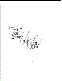 Wheels And Tires parts for Craftsman Front-Engine Lawn Tractor 917258502 from AppliancePartsPros.com