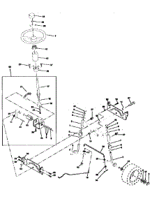 Steering Assembly parts for Craftsman Front-Engine Lawn Tractor 917258504 from AppliancePartsPros.com